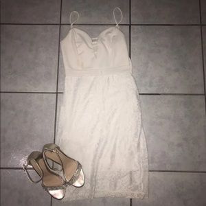 White lace dress